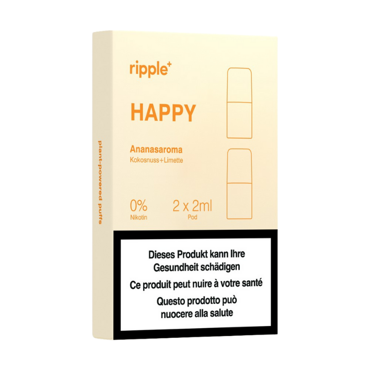Ripple+ -HAPPY Pod – Passionsfrucht, Holunderblüte & Limette (0 mg)