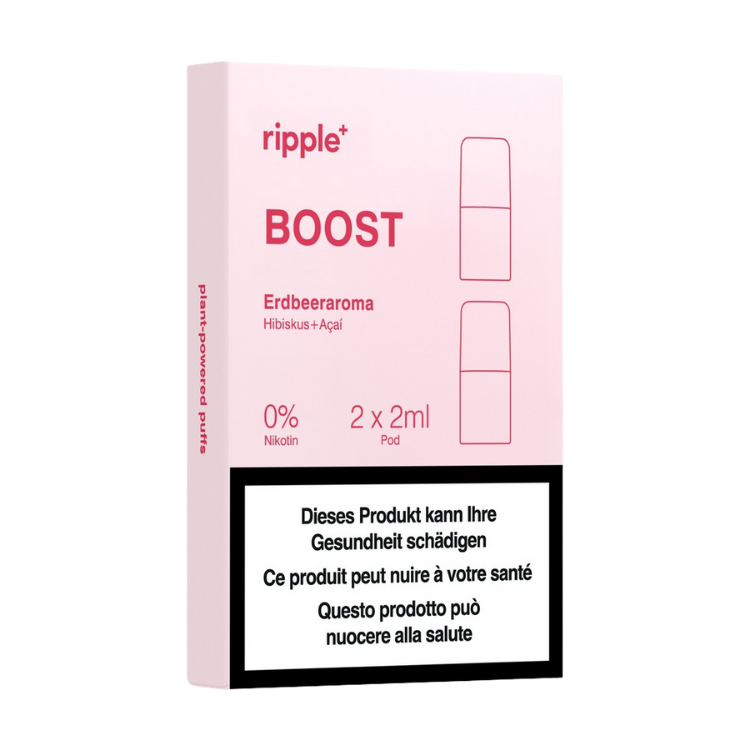 Ripple+ - BOOST Pod – Erdbeere, Hibiskus & Wilde Minze (0 mg)