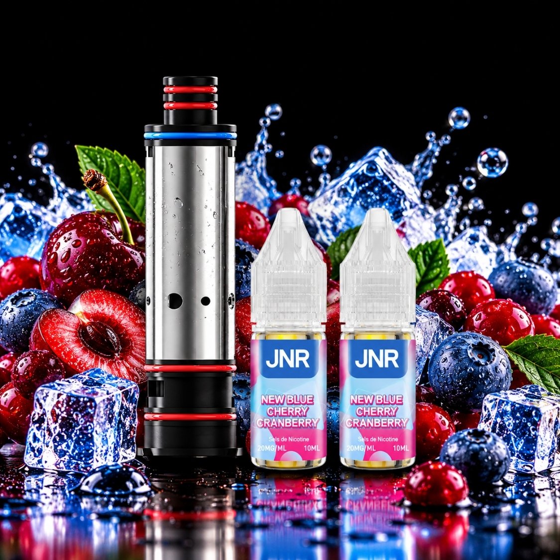 JNR Falcon Infinity 55K Refill Kit – New Blue Cherry Cranberry