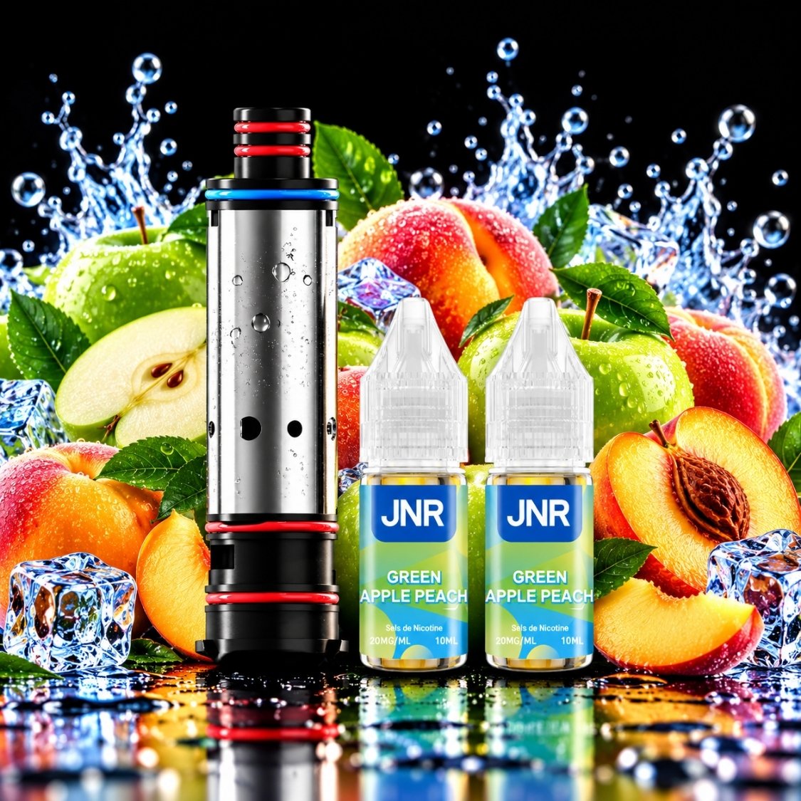 JNR Falcon Infinity 55K Refill Kit – Green Apple Peach