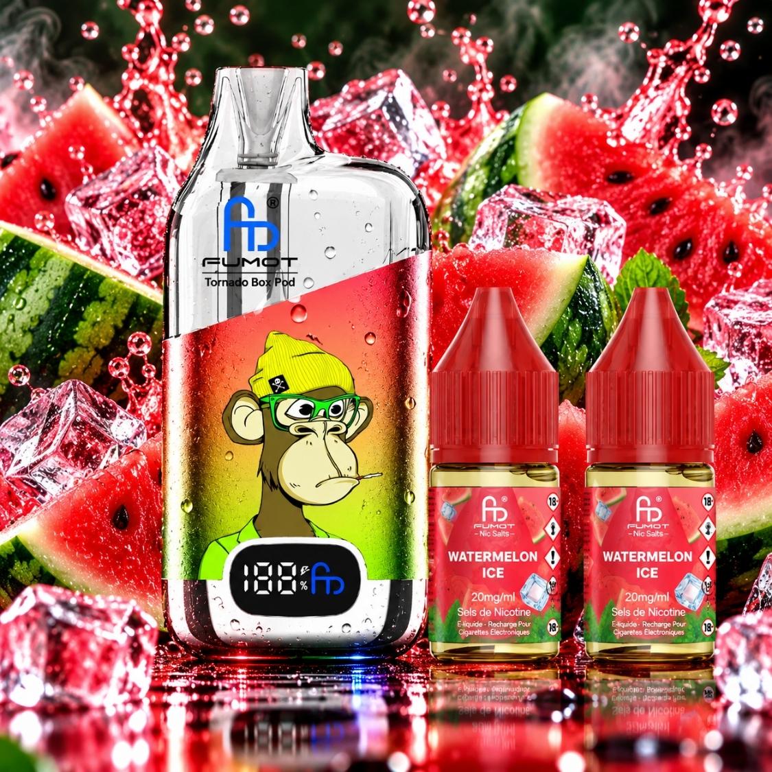FUMOT Tornado Box Pod 50K – Watermelon Ice