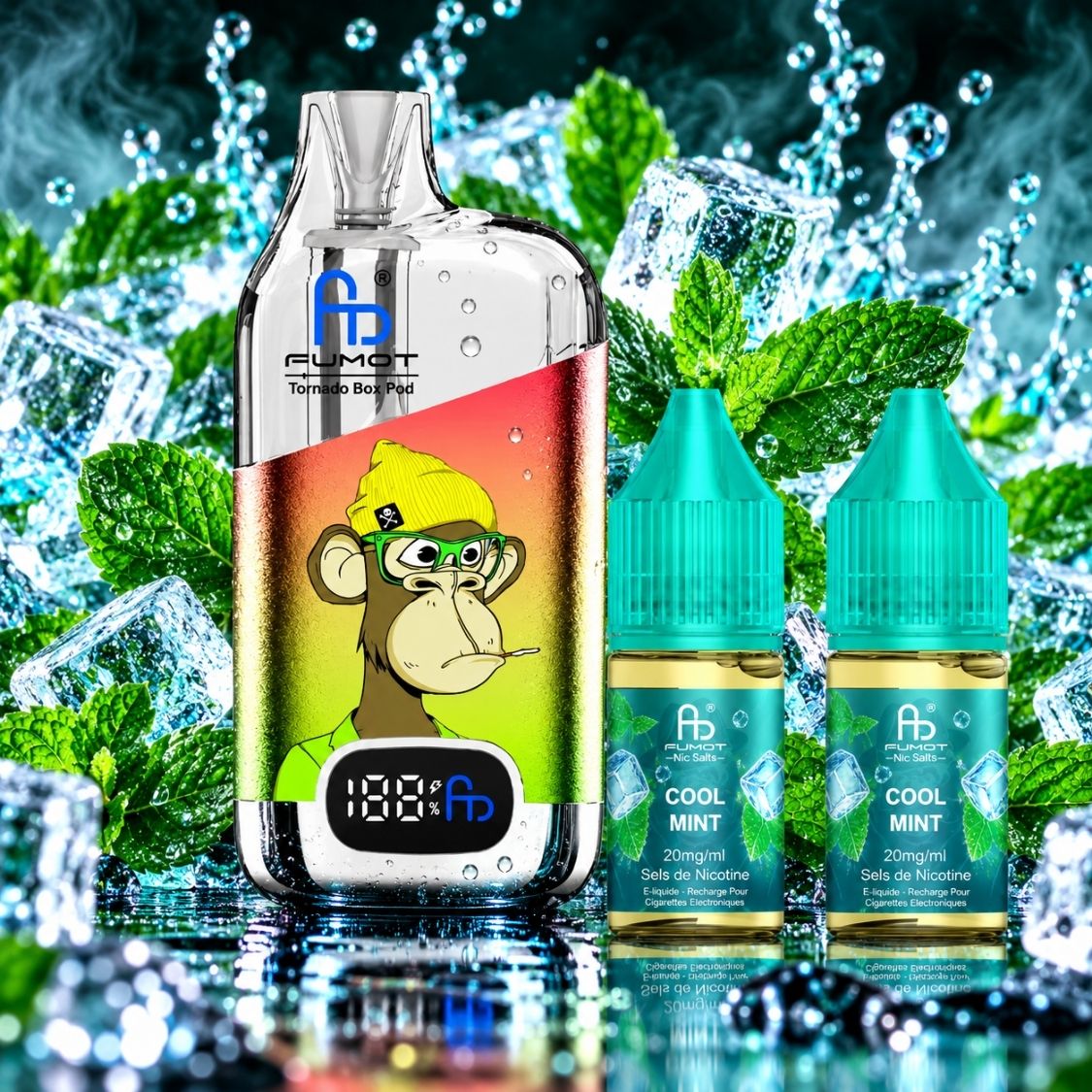 FUMOT Tornado Box Pod 50K – Cool Mint