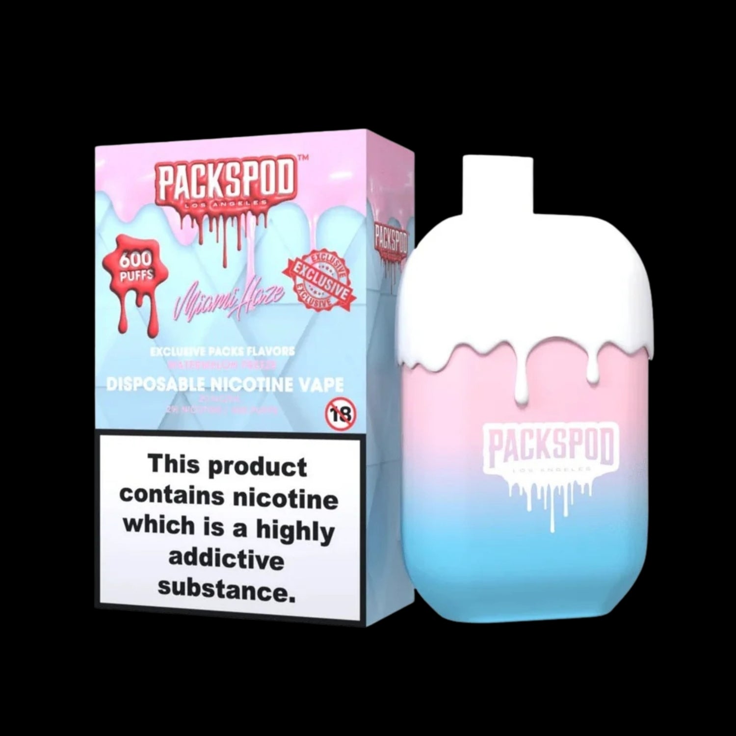 PackSpod 600 Vape – Miami Haze
