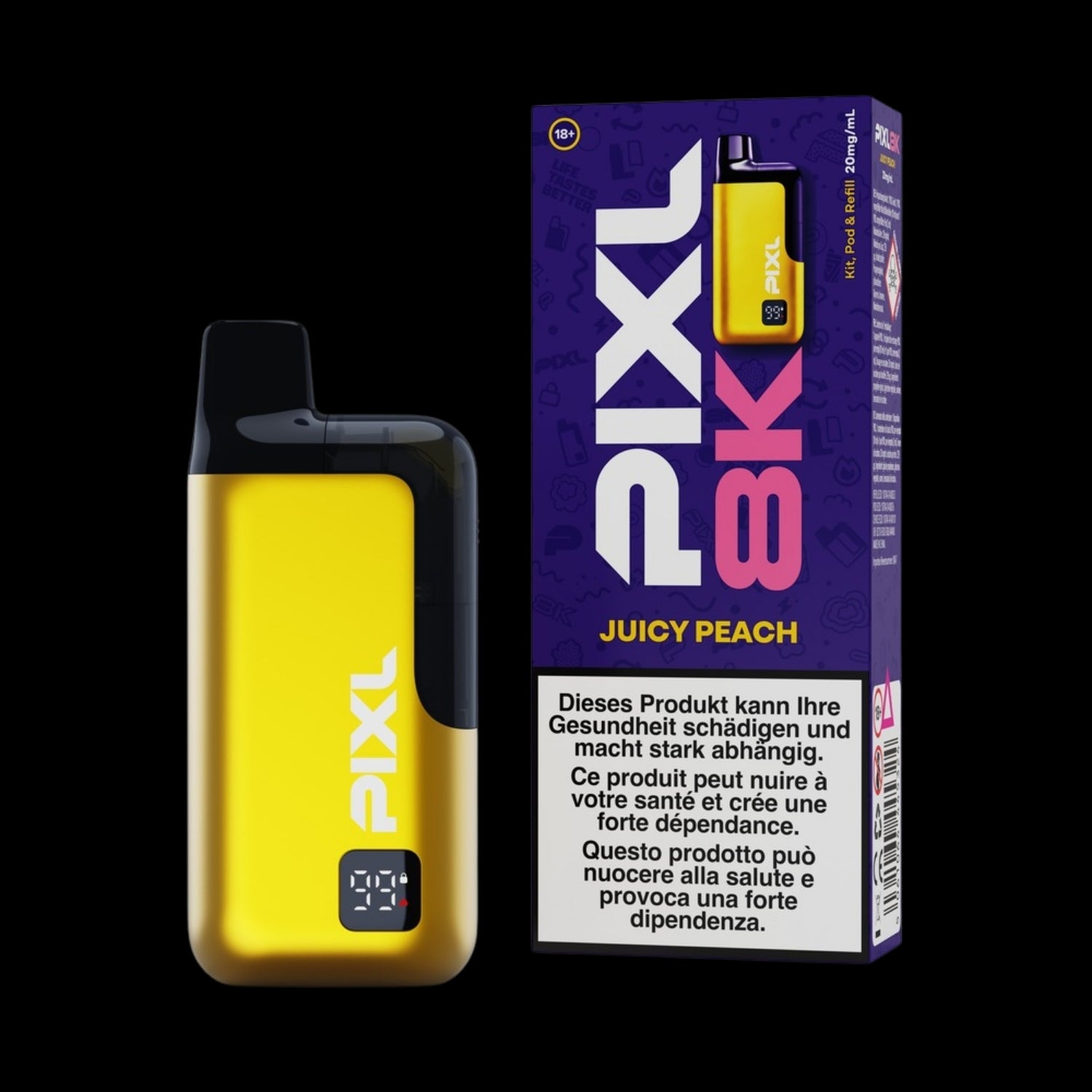 PIXL 8000 Vape Kit – Juicy Peach