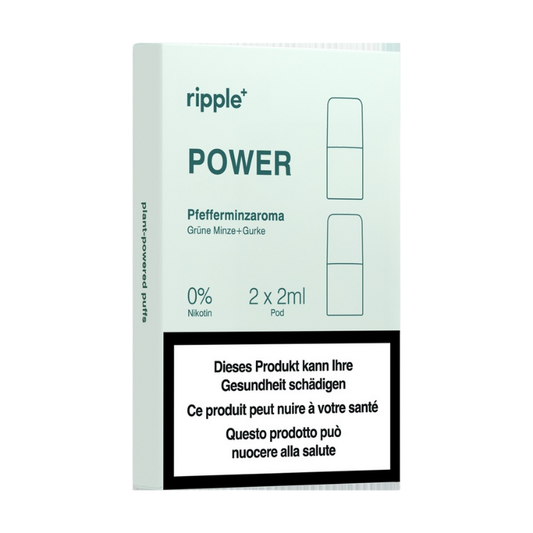 Ripple+ - POWER Pod – Pfefferminze, Grüne Minze & Gurke (0 mg)