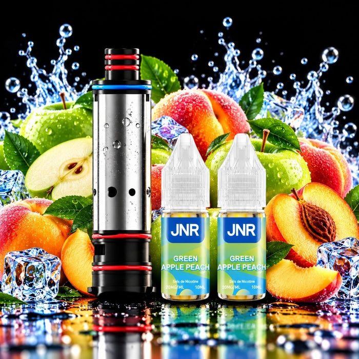 JNR Falcon Infinity 55K Refill Kit – Green Apple Peach