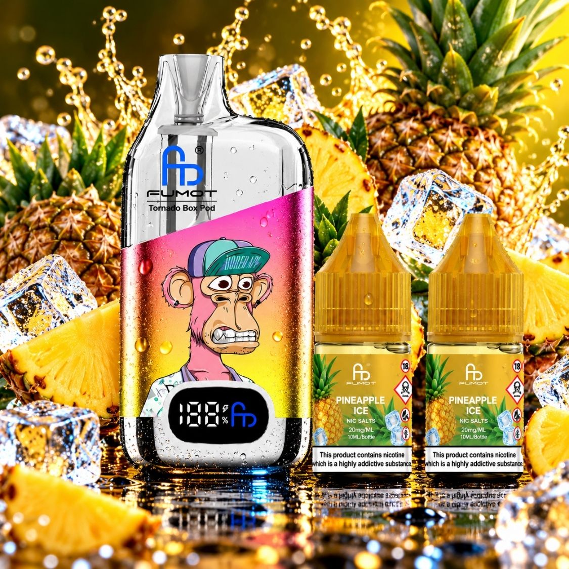 FUMOT Tornado Box Pod 50K – Pineapple Ice