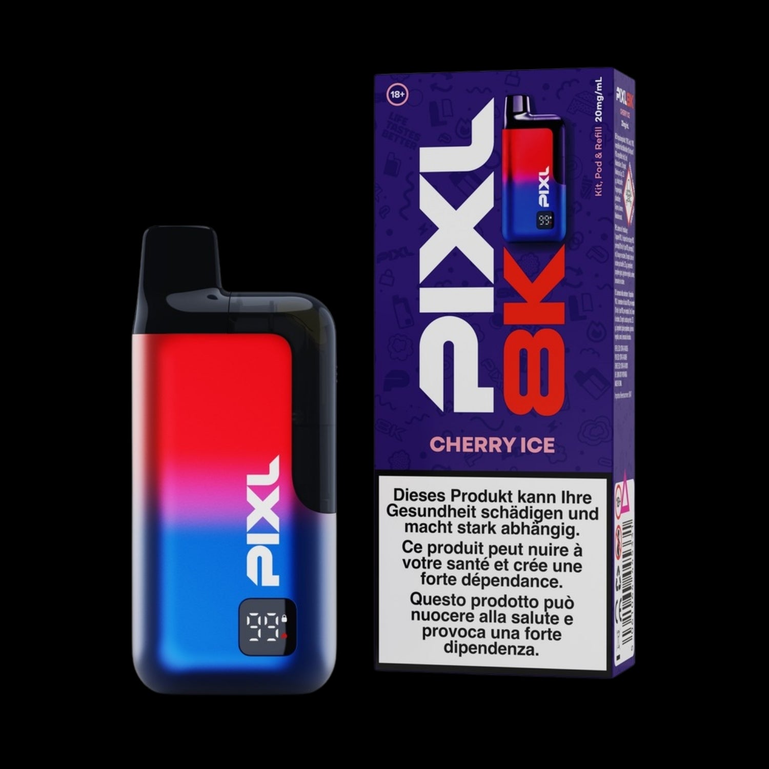 PIXL 8000 Vape Kit – Cherry Ice