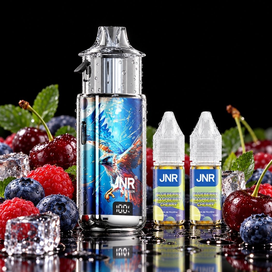 JNR Falcon Infinity 55K Kit – Blueberry Raspberry Cherry