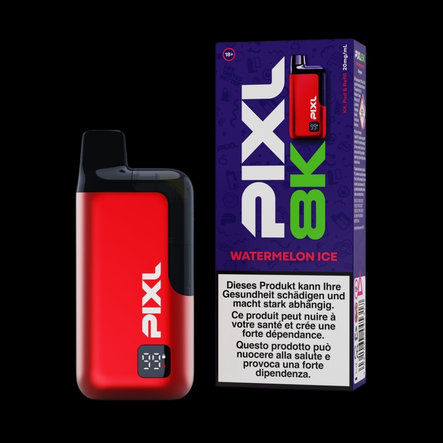 PIXL 8000 Vape Kit – Watermelon Ice