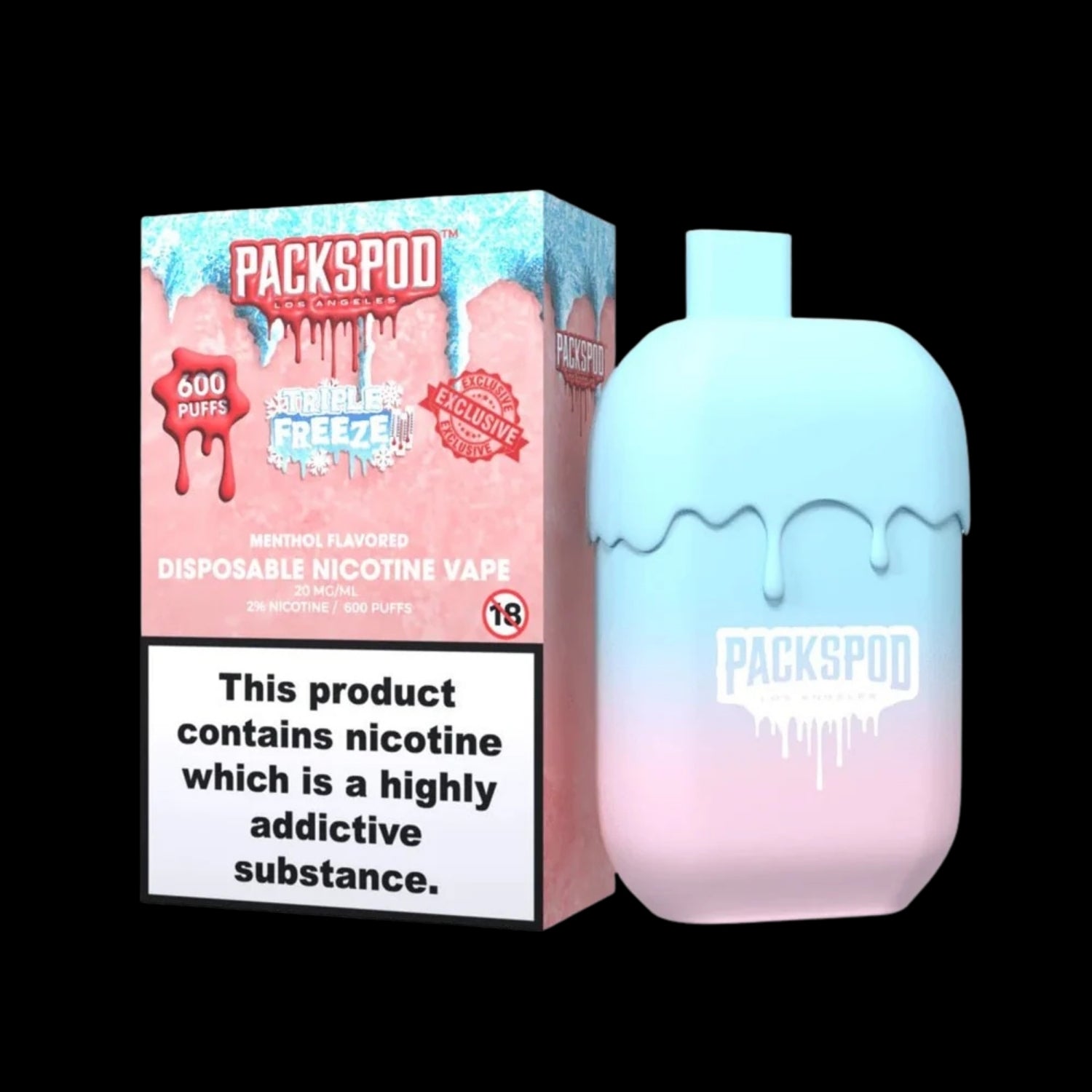 PackSpod 600 Vape – Triple Freeze